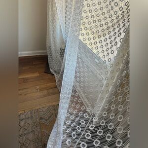 Large Vintage Embroidered drapery